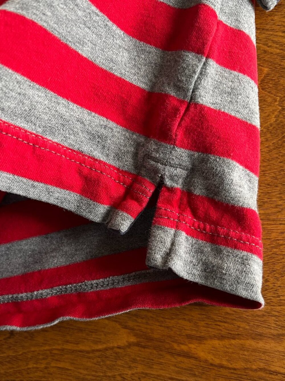 Hanna Andersson red stripe shirt 120 - Picture 6 of 7